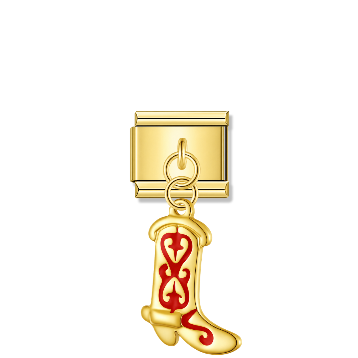 Chili Savannah Boot - Gold Italian Pendant Charm – Italian charm by Italycharm