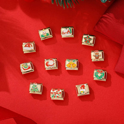 Santa Sleigh Ride – Gold Charm