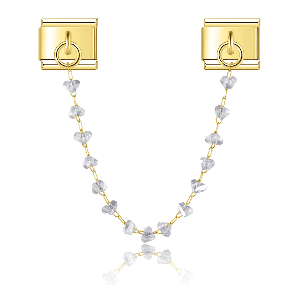 Clara Crystal - Gold Italian Chain Charm