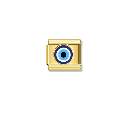 Classic Evil Eye – gold Italian charm by Italycharm