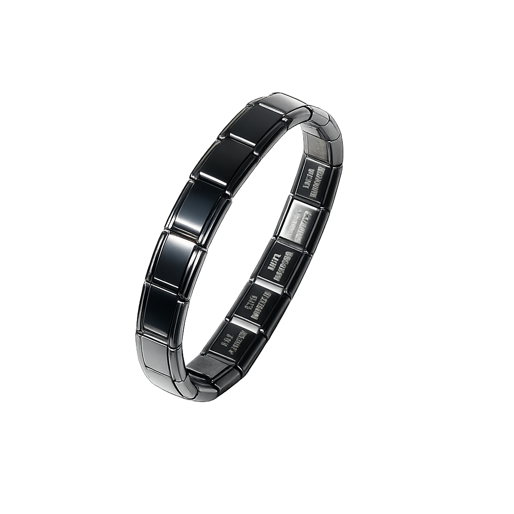 Classic Italian Black Bracelet – Italian charm bracelet by Italycharm