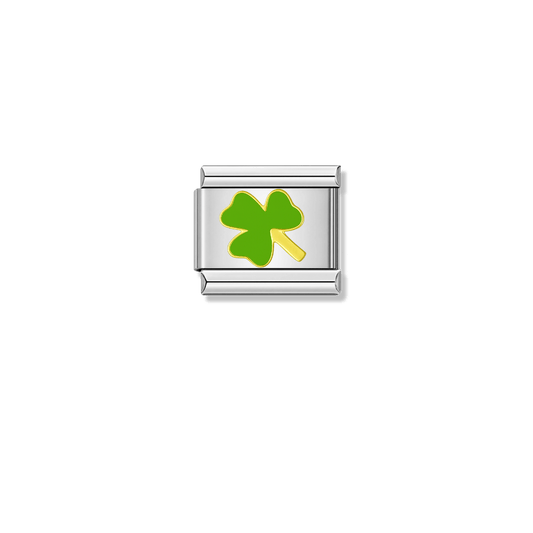 Clover – silver Italian charm by Italycharm