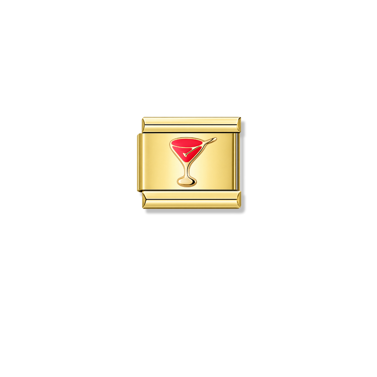 Cocktail – gold Italian charm by Italycharm
