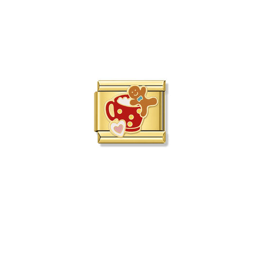 Cocoa Love – gold Italian charm by Italycharm