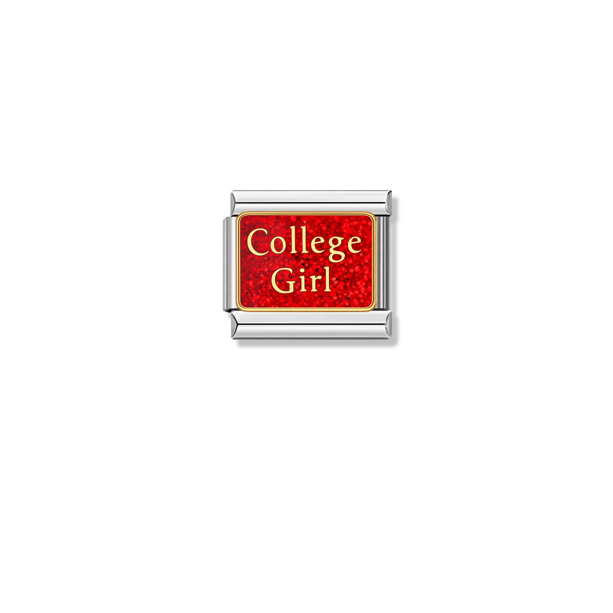 College Girl – silver Italian charm by Italycharm