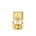 Crab – Gold Italian Pendant Charm