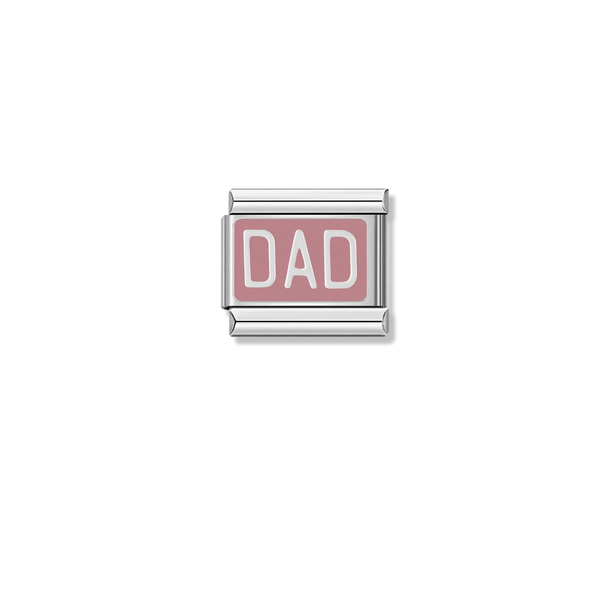 DAD – silver Italian charm by Italycharm
