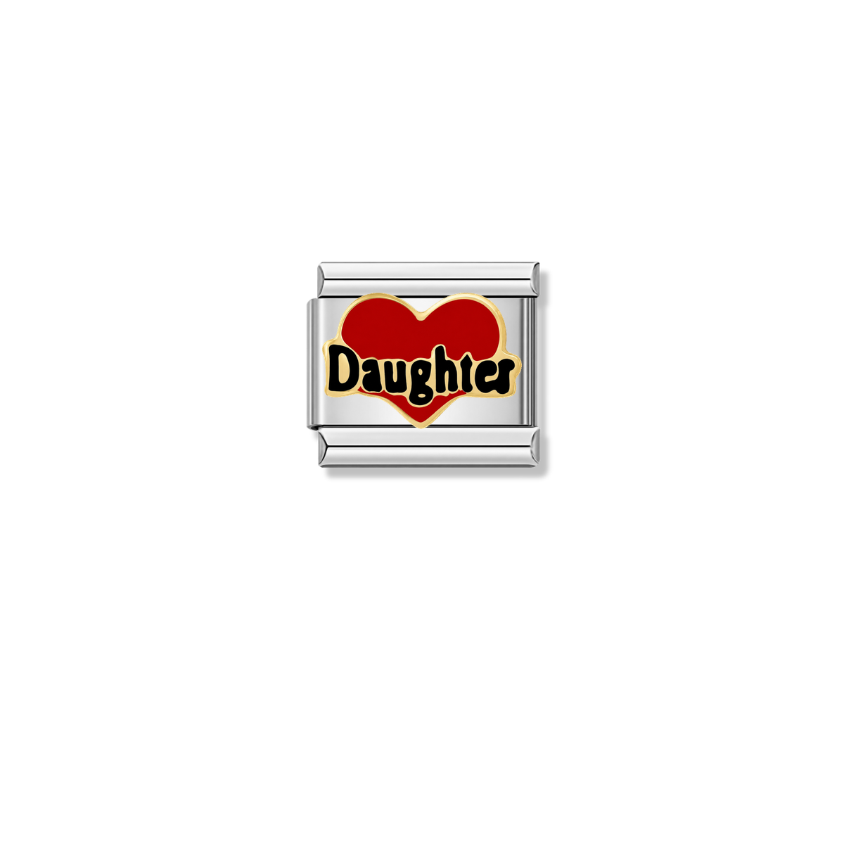 Daughter charm – silver Italian charm by Italycharm