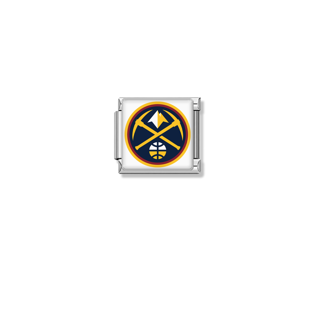 Denver Nuggets Logo – silver Italian charm by Italycharm