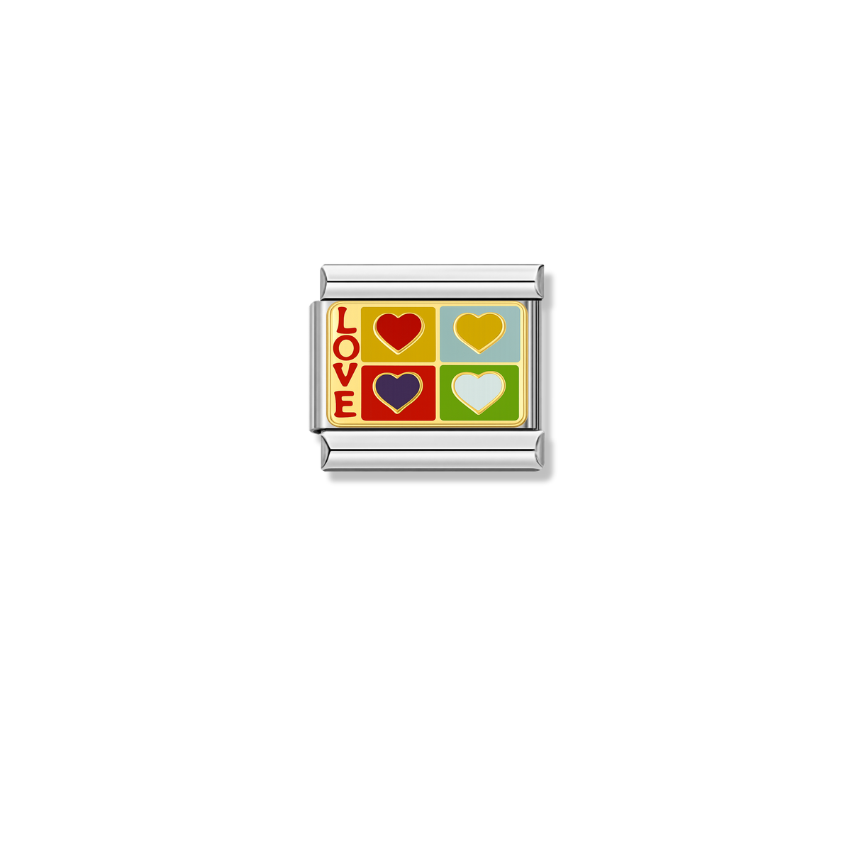 Love Spectrum – silver Italian charm by Italycharm