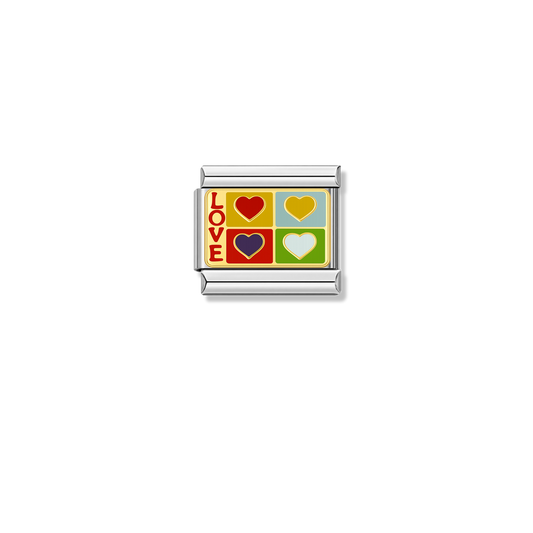 Love Spectrum – silver Italian charm by Italycharm