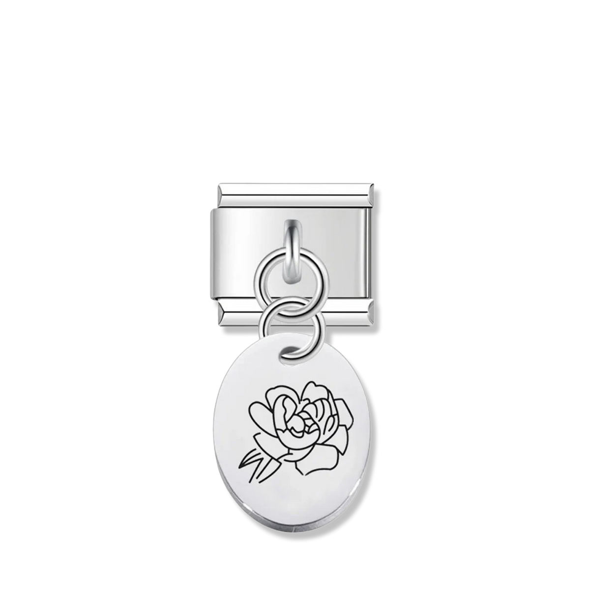 September Morning Glory - Silver Pendant Charm