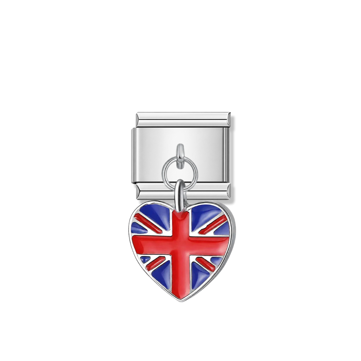 United Kingdom Flag – silver Italian pendant charm by Italycharm