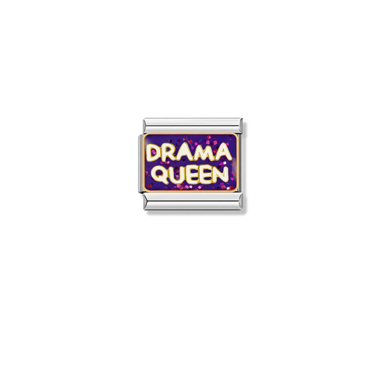 Queen of Drama – silver Italian charm by Italycharm