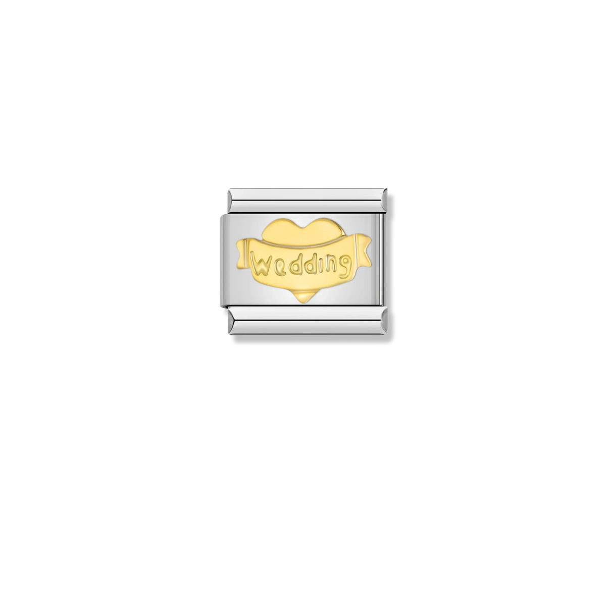 Wedding Heart Banner - Silver Charm