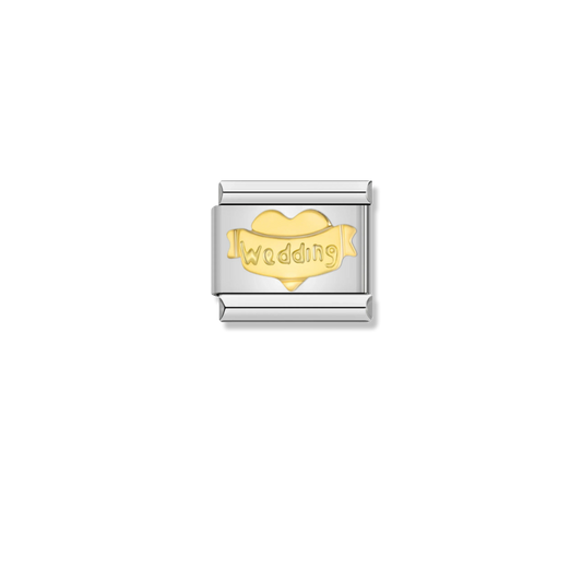 Wedding Heart Banner - Silver Charm