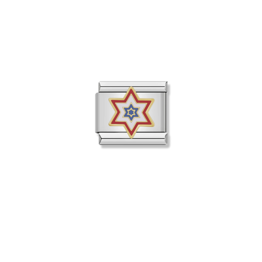 Patriotic Star Badge - Silver Charm