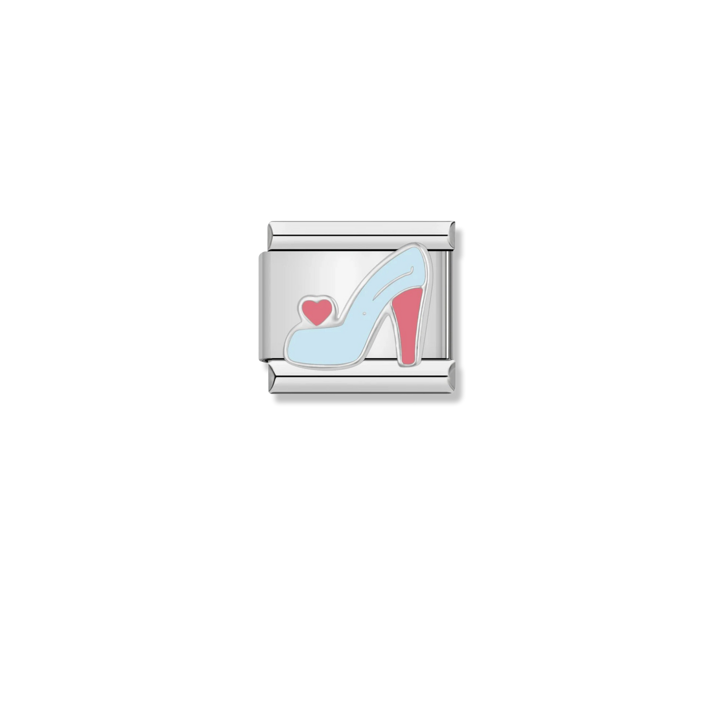 Heart High Heel - Silver Charm