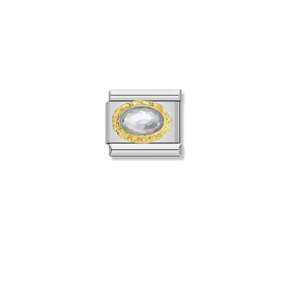 Crystal Cabochon - Silver Charm
