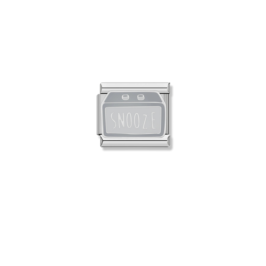 Snooze Alarm Clock - Silver Charm