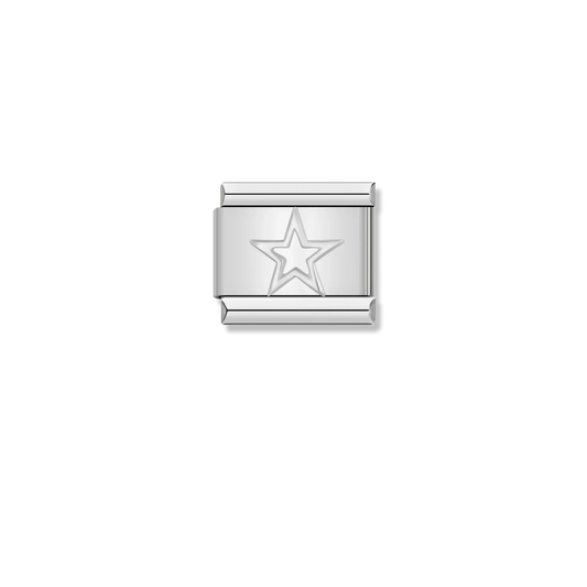 Silver Star Outline - Silver Charm