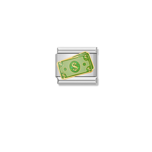Dollar Bill Money - Silver Charm