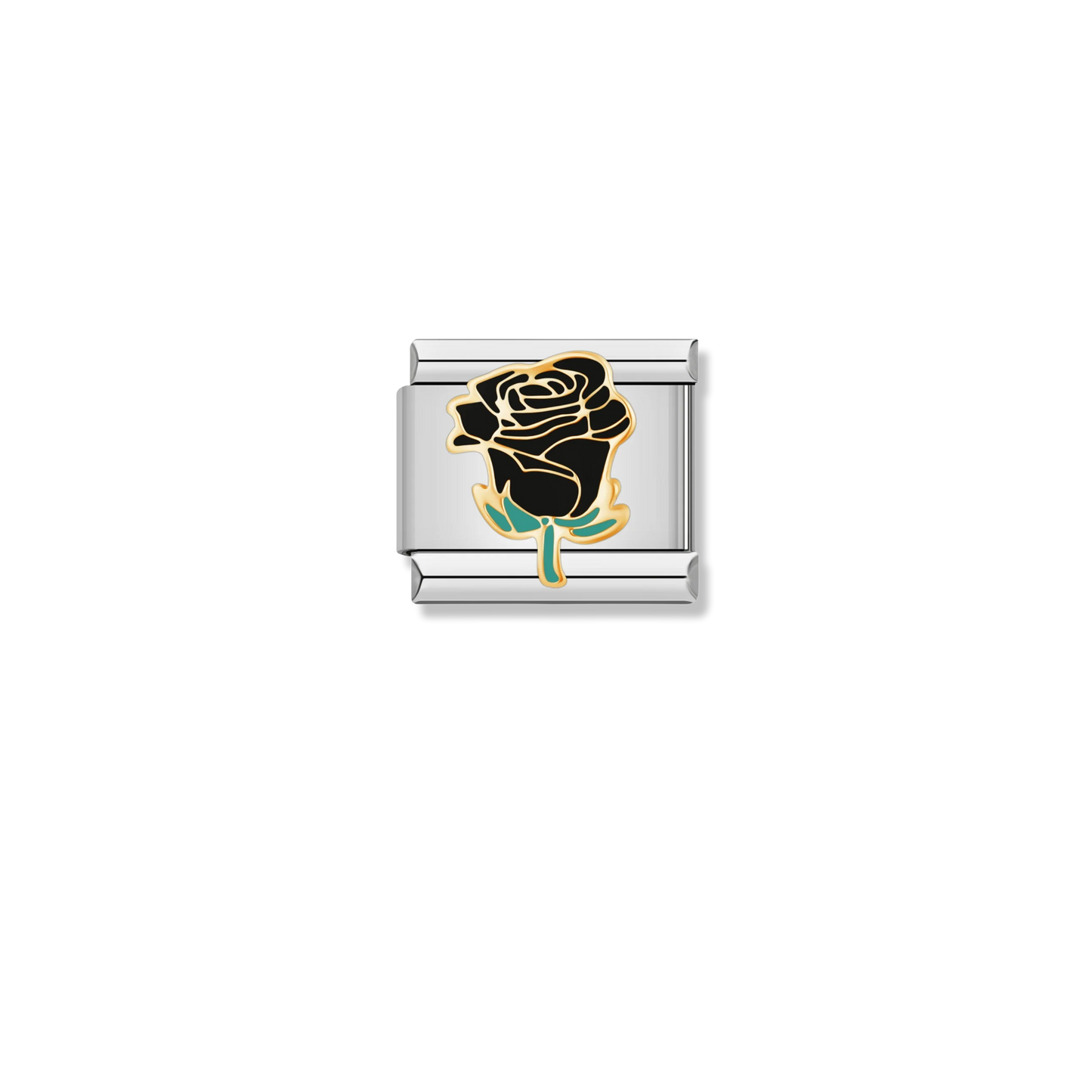Black Rose - Silver Charm