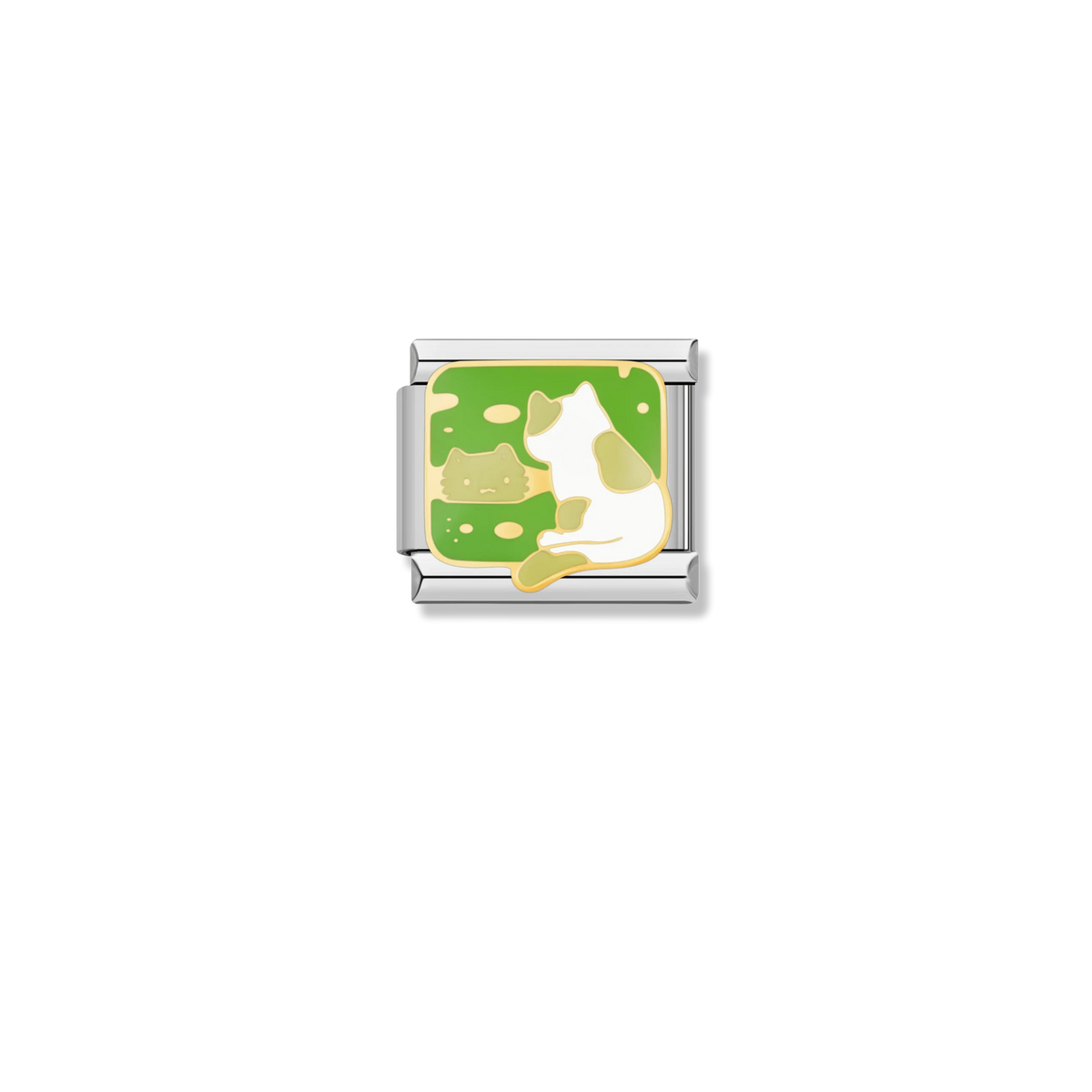Napping Cats - Gold Charm