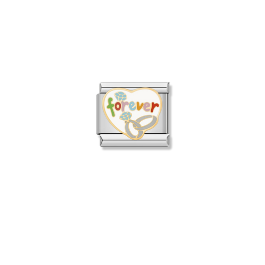 Forever Wedding Rings - Silver Charm
