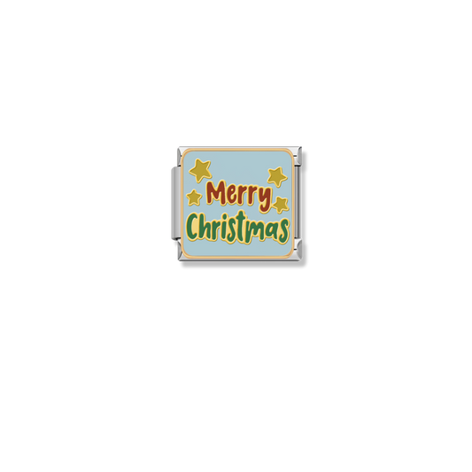 Merry Christmas Sign - Silver Charm