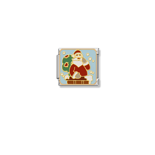 Jolly Santa Claus - Silver Charm