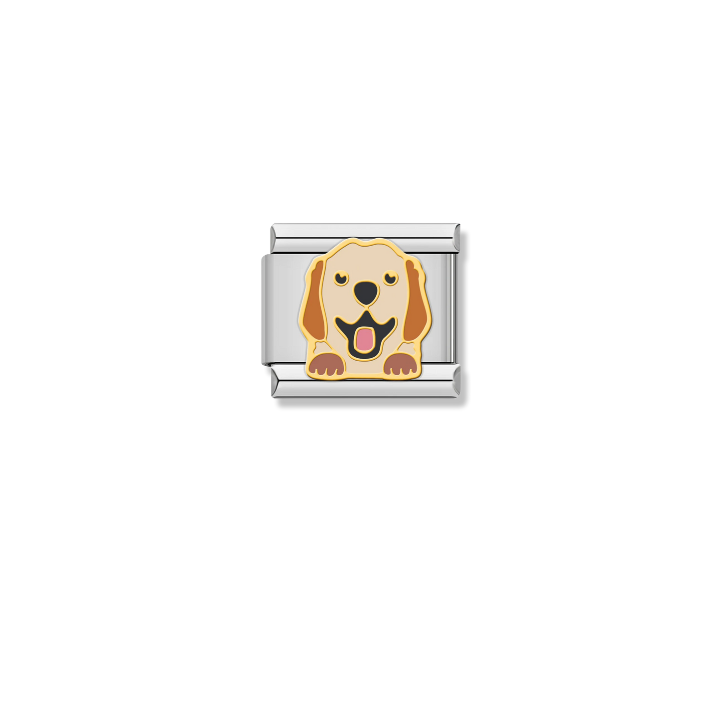 Peeking Spaniel Puppy - Silver Charm