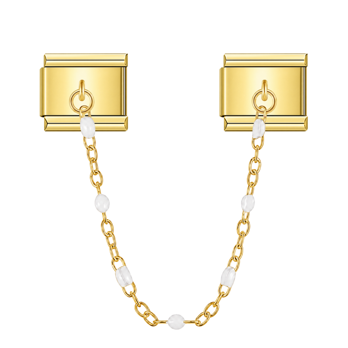 Moonlit Dew – gold Italian chain charm by Italycharm