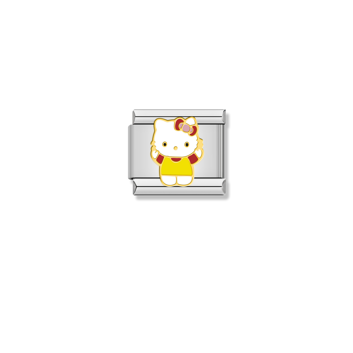Hello Kitty Yellow Dress - Silver Charm