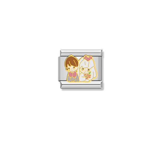 Wedding Couple Bliss - Silver Charm