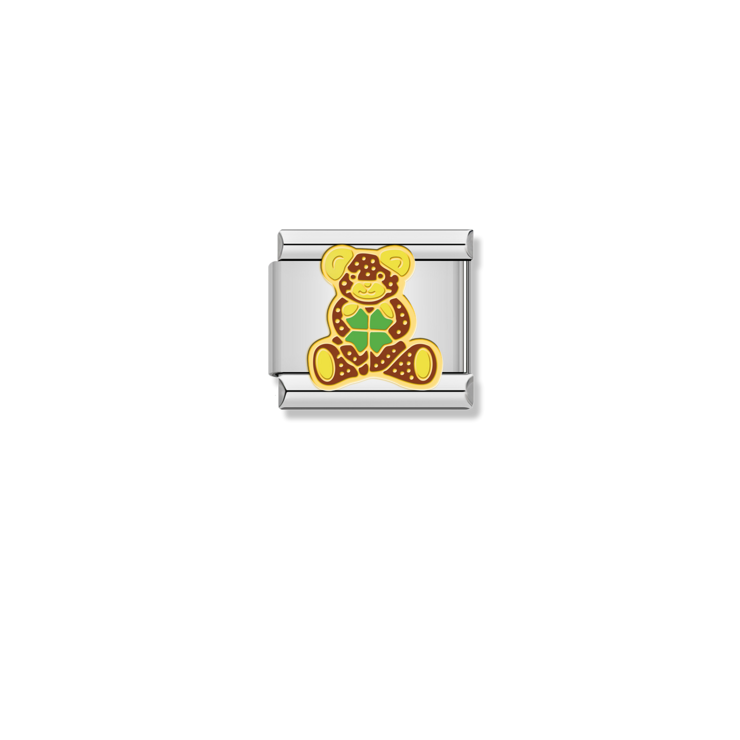 Lucky Clover Bear - Silver Charm
