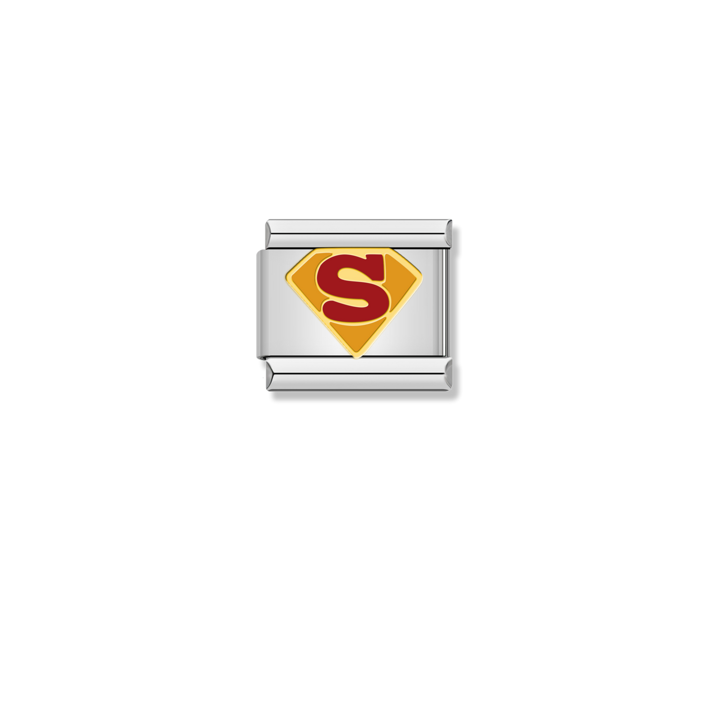 Superman Logo Shield - Silver Charm