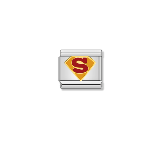 Superman Logo Shield - Silver Charm