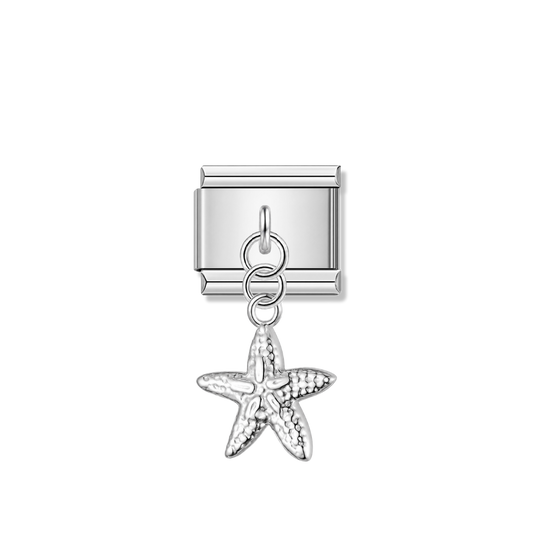 Starfish – Silver Italian Pendant Charm – Italian charm by Italycharm