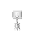 Sea Turtle – Silver Italian Pendant Charm