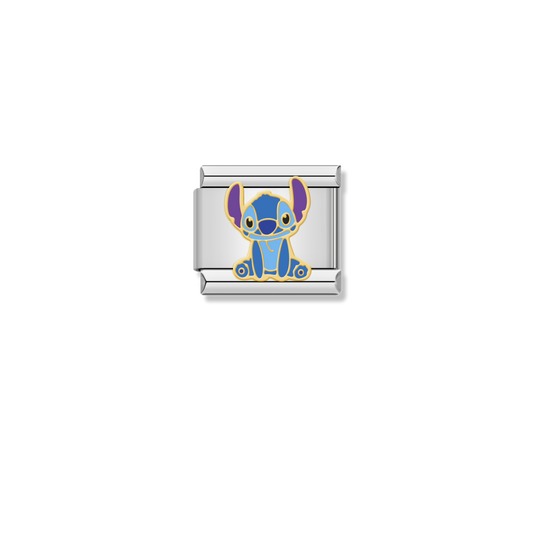 Cute Blue Stitch - Silver Charm