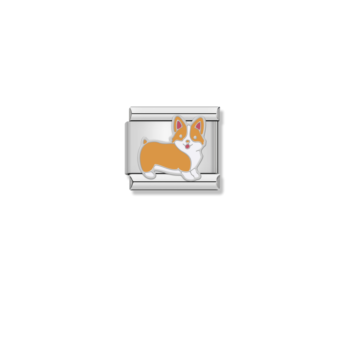 Corgi Dog - Silver Charm