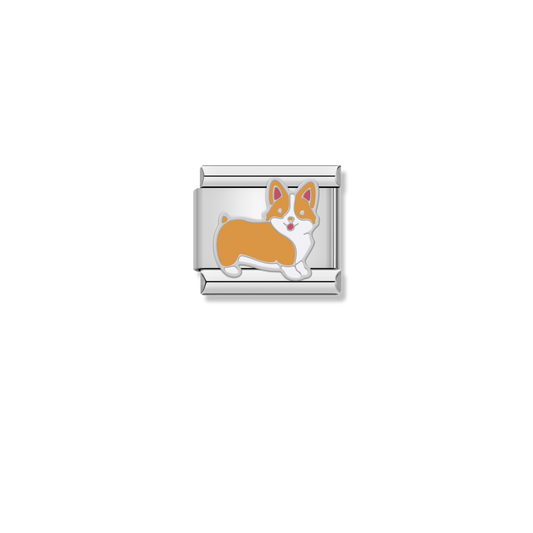 Corgi Dog - Silver Charm