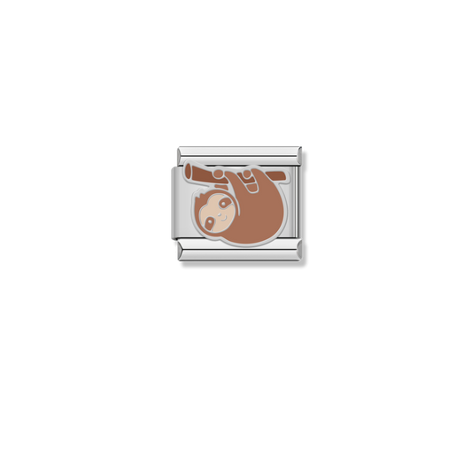 Hanging Sloth - Silver Charm