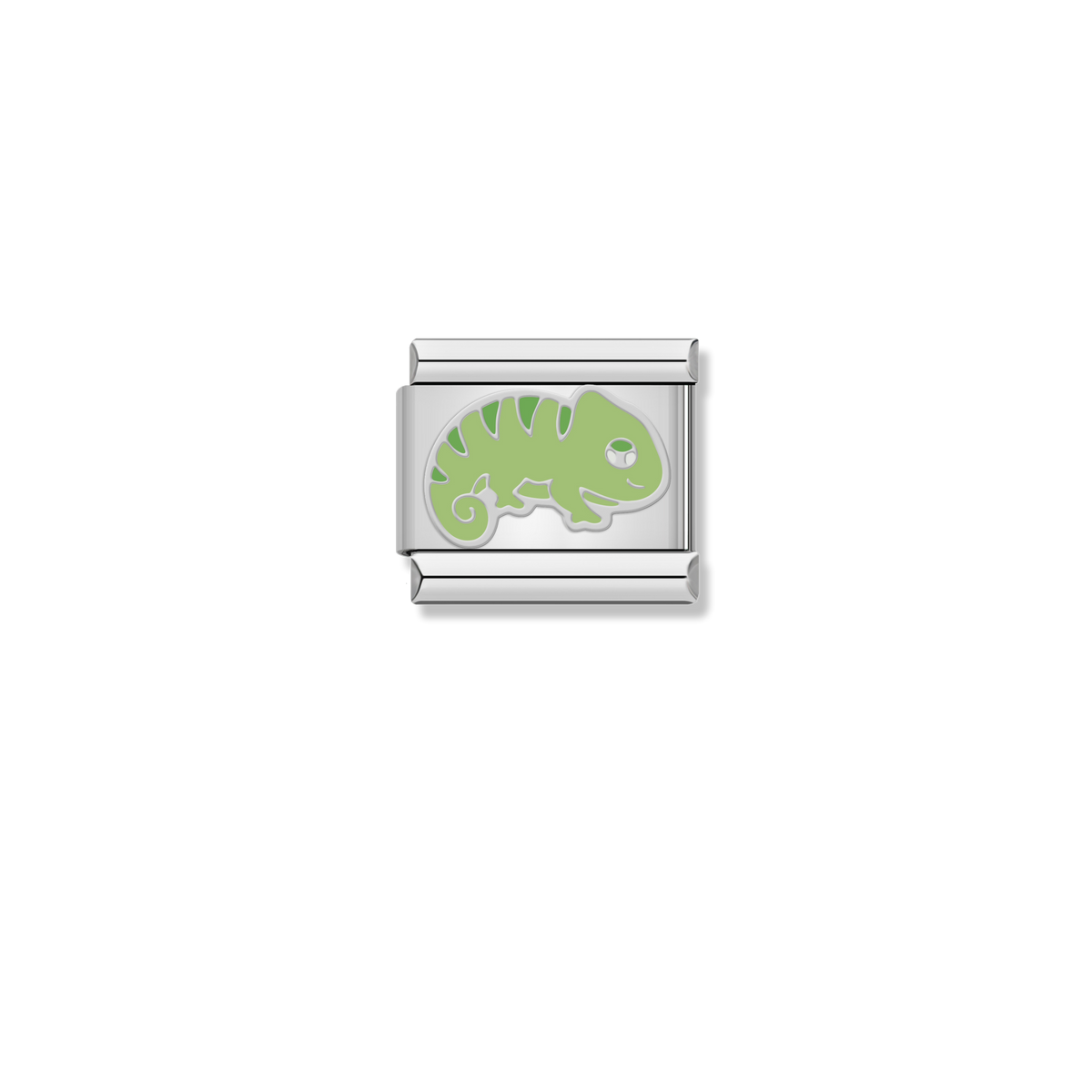 Green Chameleon - Silver Charm