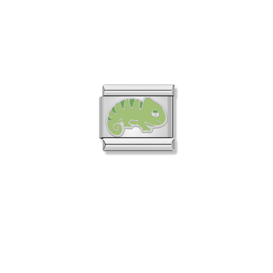Green Chameleon - Silver Charm