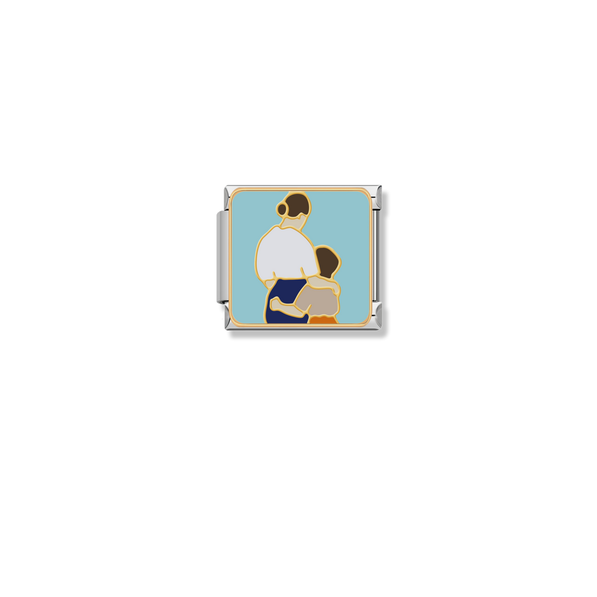 Father And Son Hug - Silver Charm