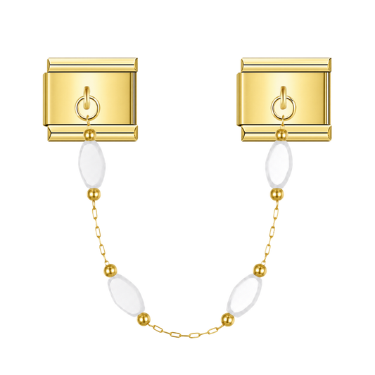 Frost Elena – gold Italian chain charm by Italycharm