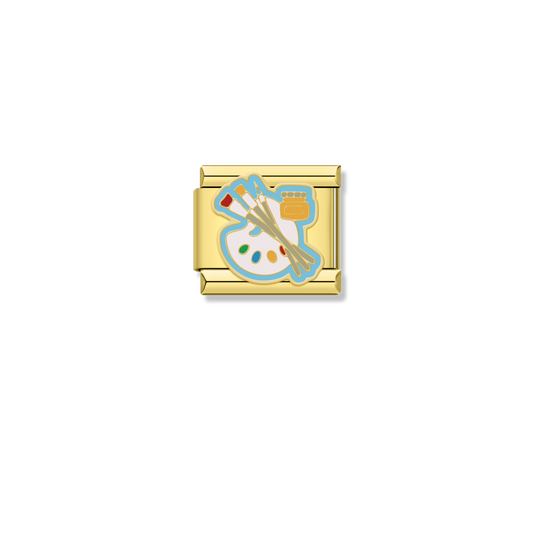 Artist Paint Palette - Gold Charm