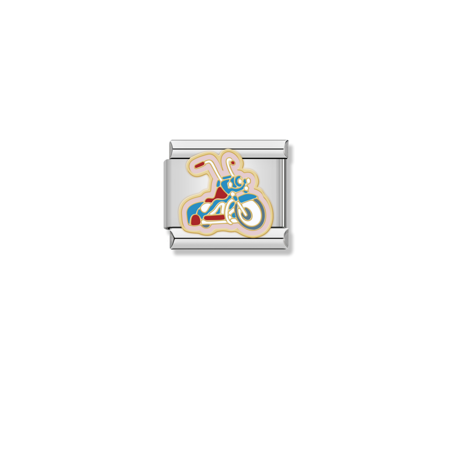 Chopper Motorcycle - Silver Charm